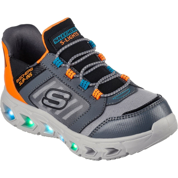 Skechers Hypno-Flash 2.0 Odelux Polyurethane Charcoal/Orange Trainers