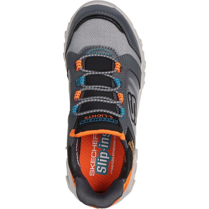 Skechers Hypno-Flash 2.0 Odelux Polyurethane Charcoal/Orange Trainers