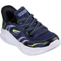 Skechers Meteor-Lights Brisk-Beams Navy/Black Trainers