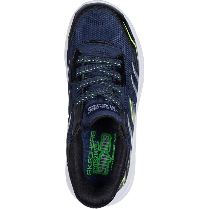 Skechers Meteor-Lights Brisk-Beams Navy/Black Trainers