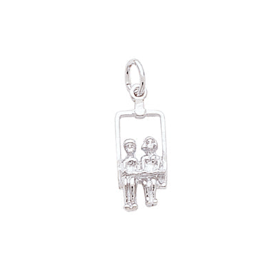 Ski Lift Charm in Sterling Silver