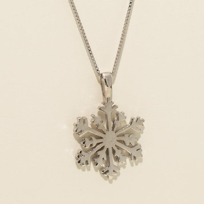 Snowflake Necklace in Sterling Silver