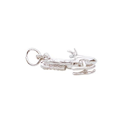 Snowmobile Charm in Sterling Silver