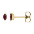 Solitaire V-Prong Stud Earrings