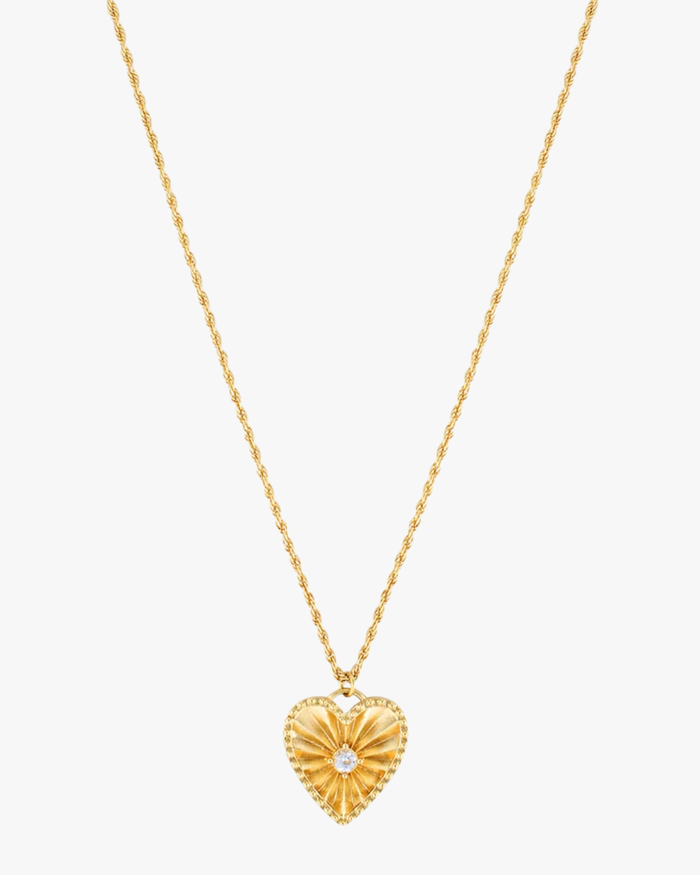 Sophie Heart Pendant Necklace (Gold)