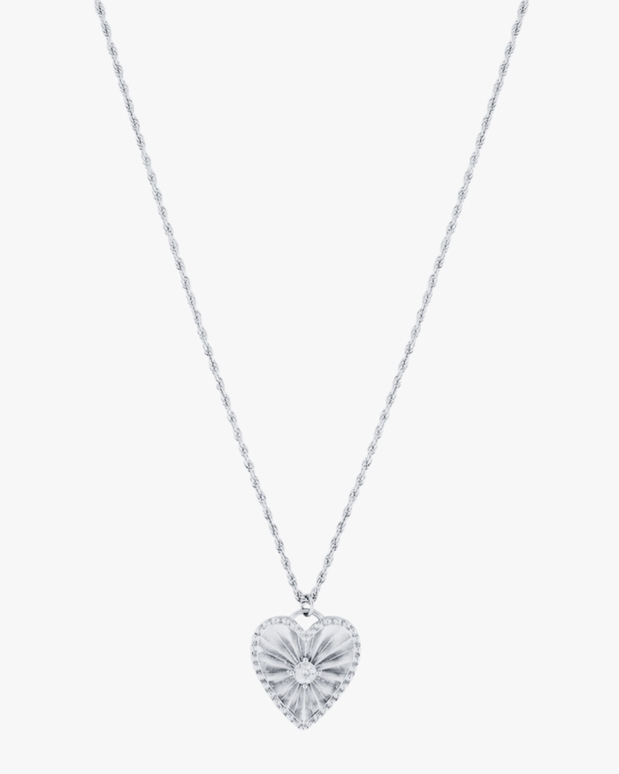 Sophie Heart Pendant Necklace (Silver)