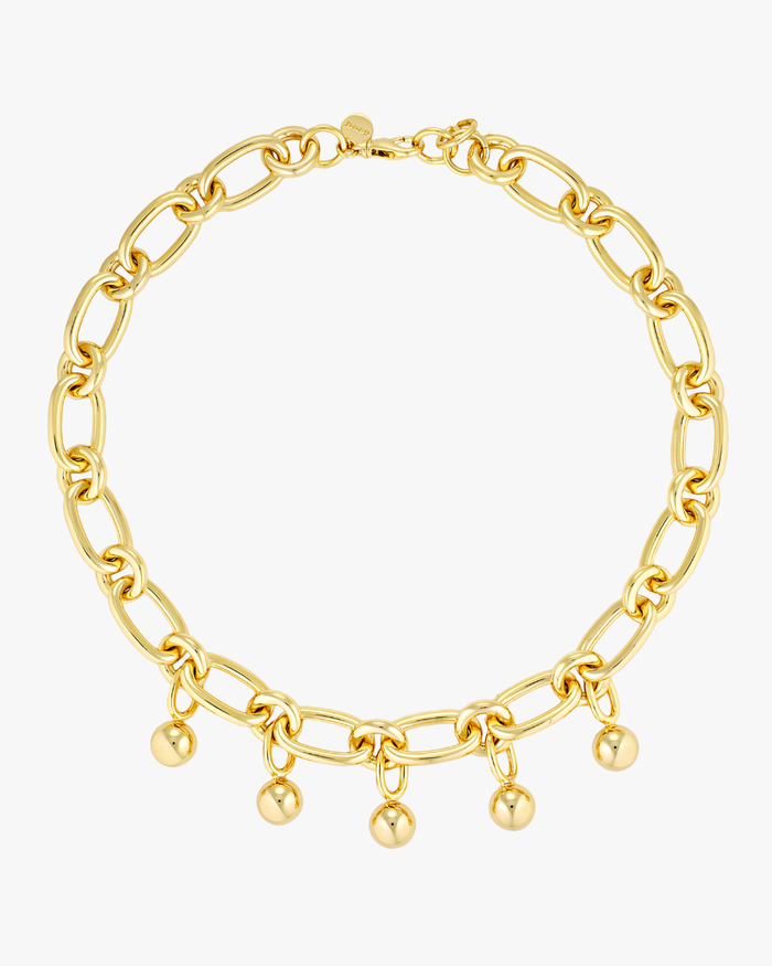 Sphere Chain Necklace - Gold