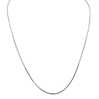 Square Snake Chain in Sterling Silver (20inches and 1.3mm)