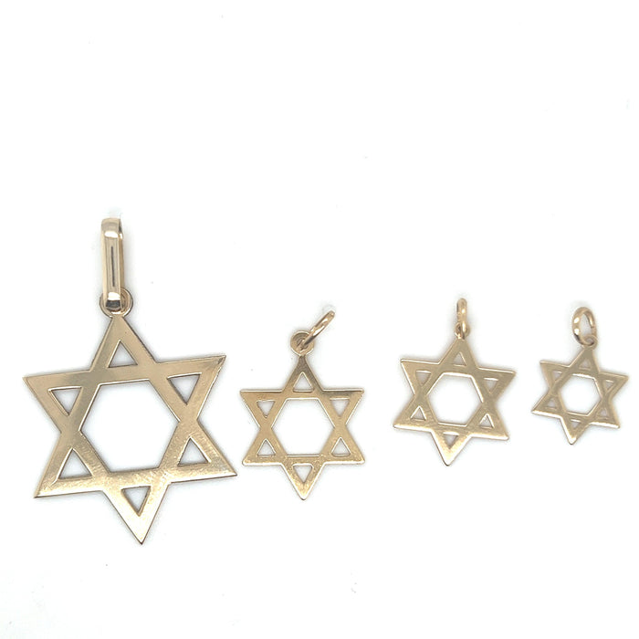 Pingente em Ouro 18k Estrela de Davi / 18k Gold Star of David Pendant - Ricca Jewelry