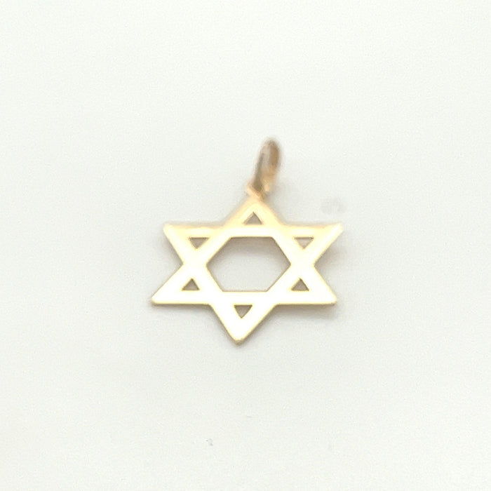 Pingente em Ouro 18k Estrela de Davi / 18k Gold Star of David Pendant - Ricca Jewelry