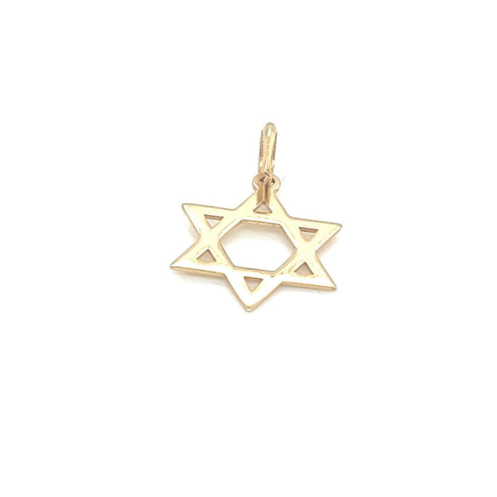 Pingente em Ouro 18k Estrela de Davi / 18k Gold Star of David Pendant - Ricca Jewelry