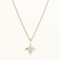 Star of Hope Diamond Necklace in Sterling Silver (1/10ct tw)