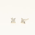Star of Hope Diamond Stud Earrings in Sterling Silver (1/10ct tw)