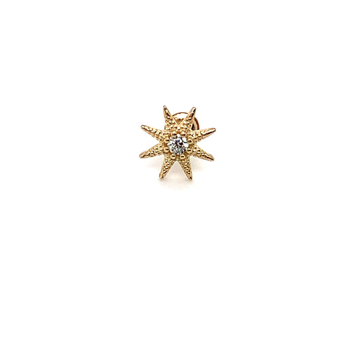 Star Piercing in 18K Gold