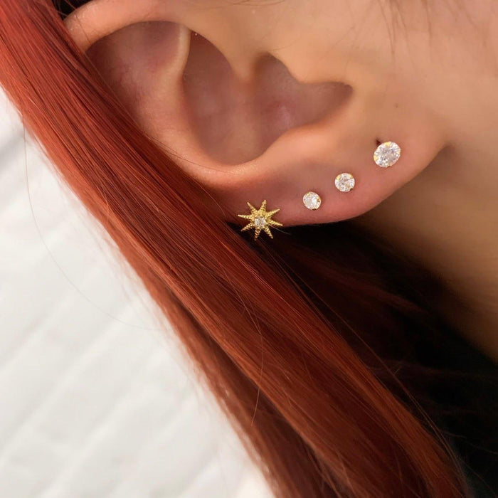 Star Piercing in 18K Gold