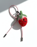 Strawberry Wool Bag & Keychain Charm - Woobbi