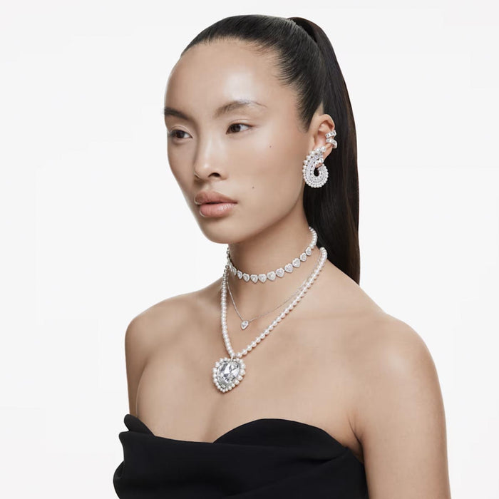 Swarovski Ariana Grande X Angelic Crystal Heart Necklace
