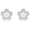 Swarovski Ariana Grande X Crystal Pearl Flower Earrings