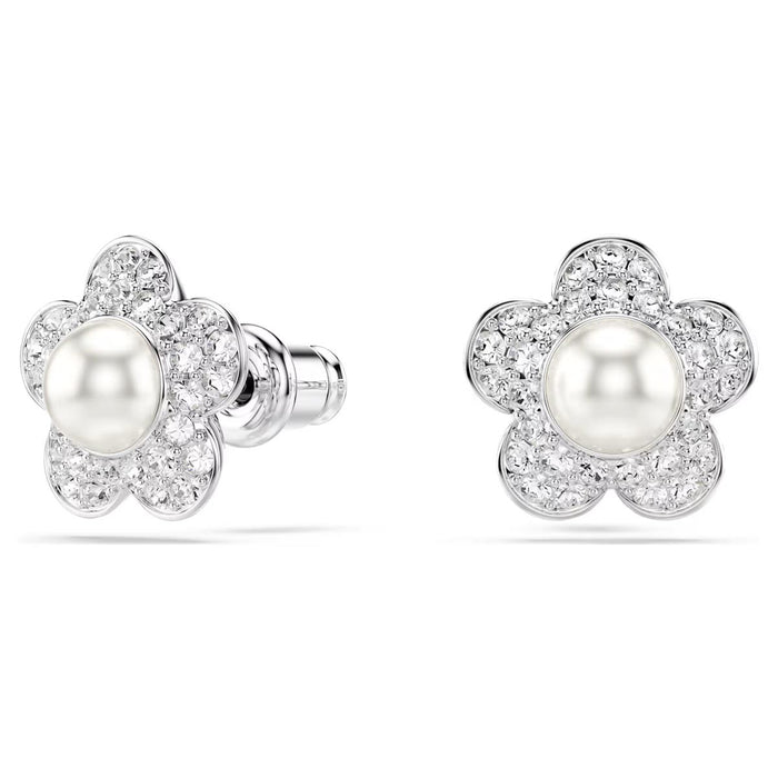 Swarovski Ariana Grande X Crystal Pearl Flower Earrings