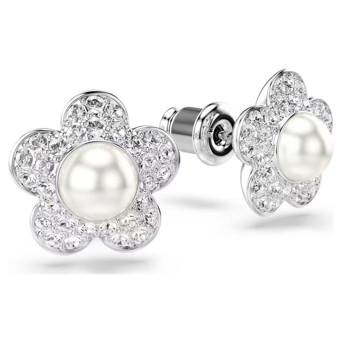 Swarovski Ariana Grande X Crystal Pearl Flower Earrings
