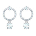 Swarovski Attract Crystal Circle Earrings