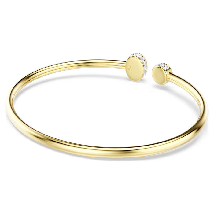 Swarovski Chroma Bangle Bracelet in Yellow Tone Plate