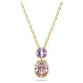 Swarovski Chroma Reversible Crystal Necklace in Yellow Tone Plate