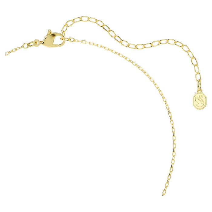 Swarovski Chroma Reversible Crystal Necklace in Yellow Tone Plate