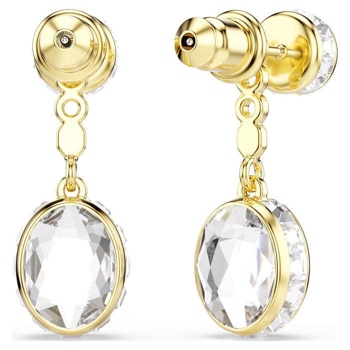 Swarovski Chroma Versatile Stud and Drop Earrings in Yellow Tone Plate