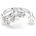 Swarovski Constella Crystal Ring with Crystal Pearls