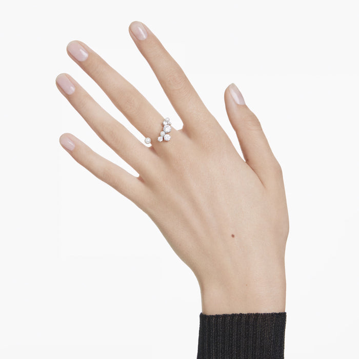 Swarovski Constella Crystal Ring with Crystal Pearls