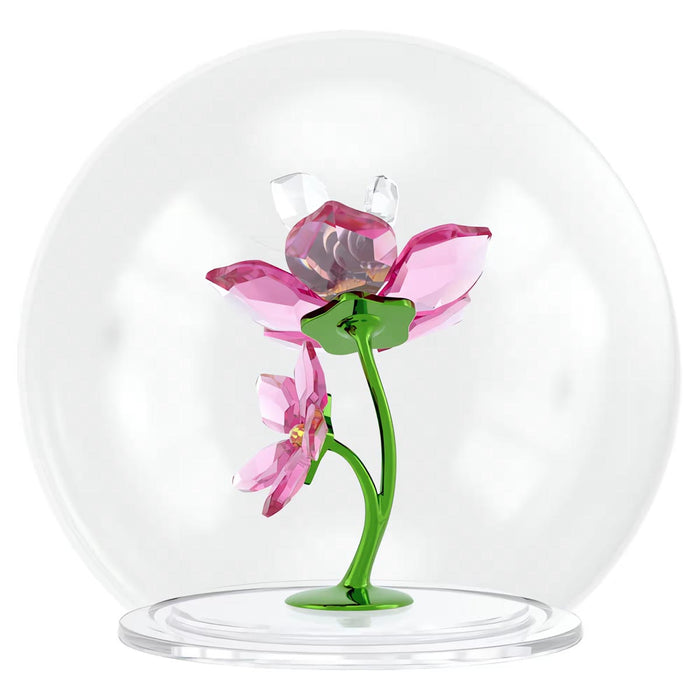 Swarovski Crystal Bee and Flower Glass Ball Figurine
