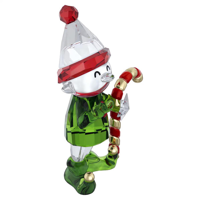 Swarovski Crystal Holiday Cheers Dulcis Elf and Candy Cane Figurine