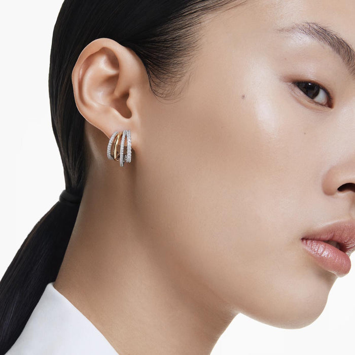 Swarovski Crystal Hyperbola Multiple Hoop Earring
