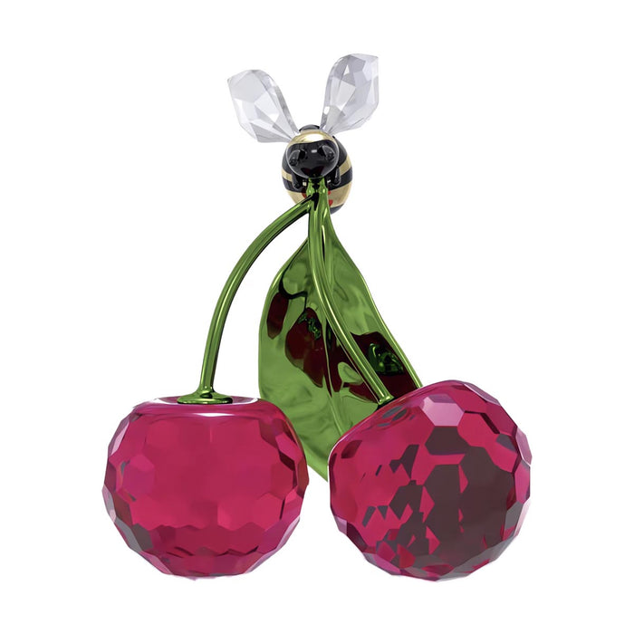 Swarovski Crystal Idyllia Bee and Cherries Figurine