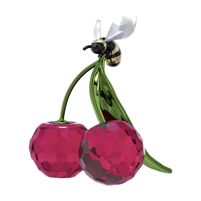 Swarovski Crystal Idyllia Bee and Cherries Figurine