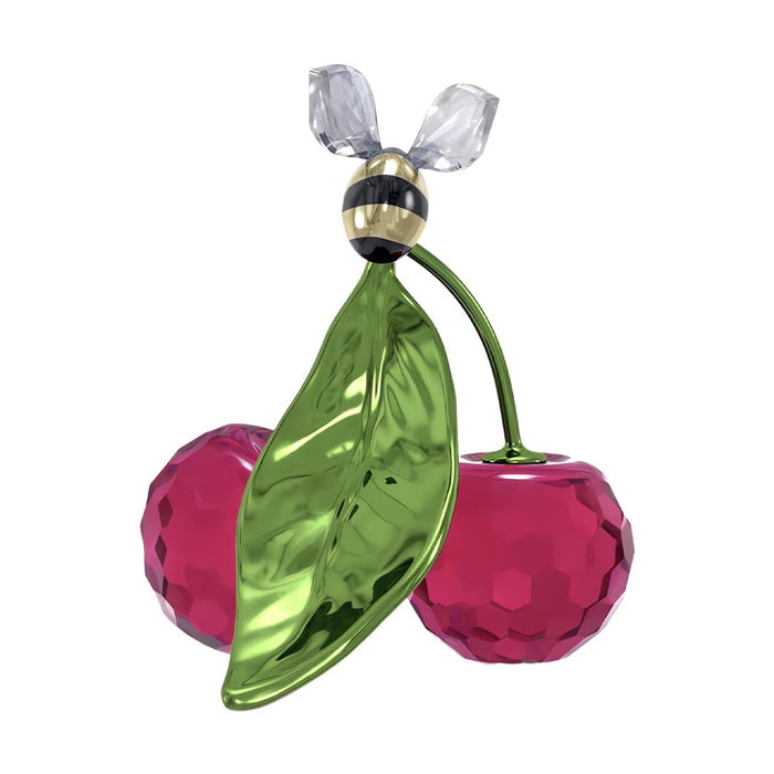 Swarovski Crystal Idyllia Bee and Cherries Figurine