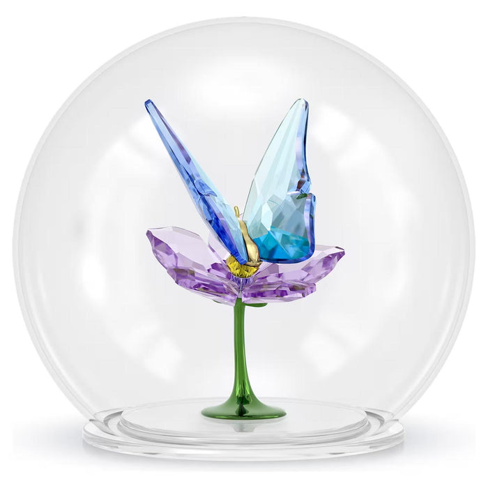 Swarovski Crystal Idyllia Butterfly and Flower Glass Ball Figurine