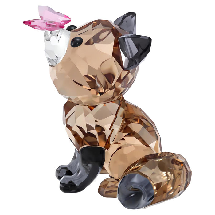 Swarovski Crystal Idyllia Fox and Butterfly Figurine