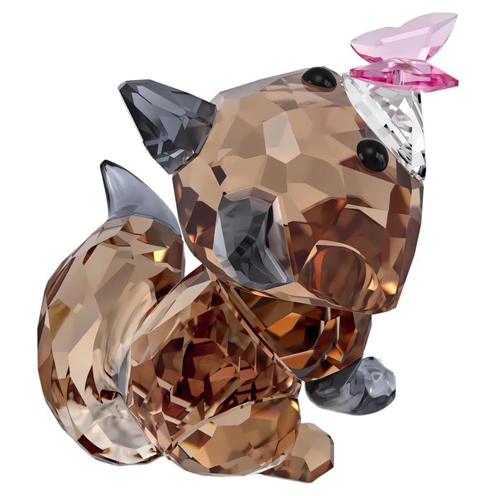 Swarovski Crystal Idyllia Fox and Butterfly Figurine