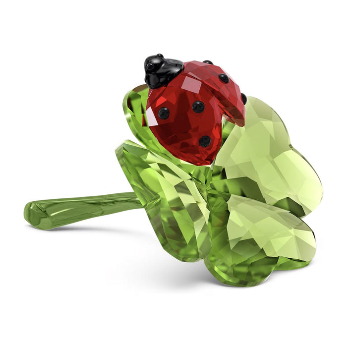 Swarovski Crystal Idyllia Ladybug and Clover Figurine