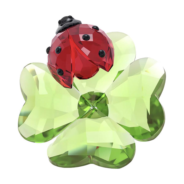 Swarovski Crystal Idyllia Ladybug and Clover Figurine