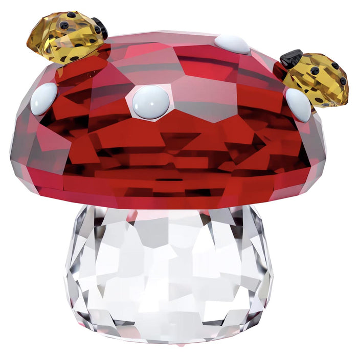 Swarovski Crystal Idyllia Mushroom and Ladybugs Figurine