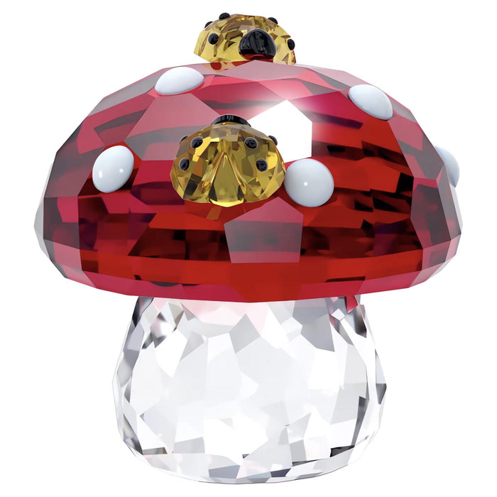 Swarovski Crystal Idyllia Mushroom and Ladybugs Figurine