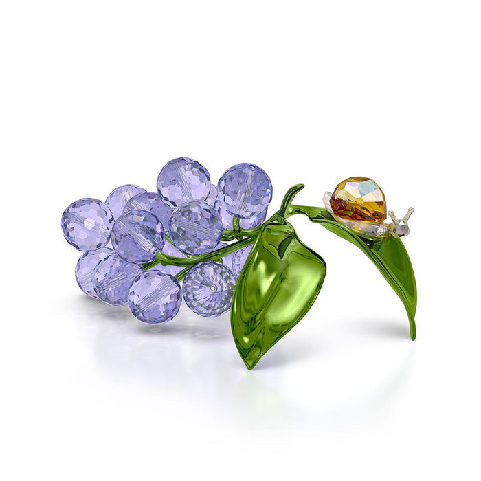 Swarovski Crystal Idyllia Snail and Blueberries Figurine