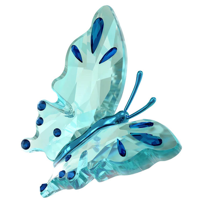 Swarovski Crystal Idyllia Turquoise Butterfly Figurine