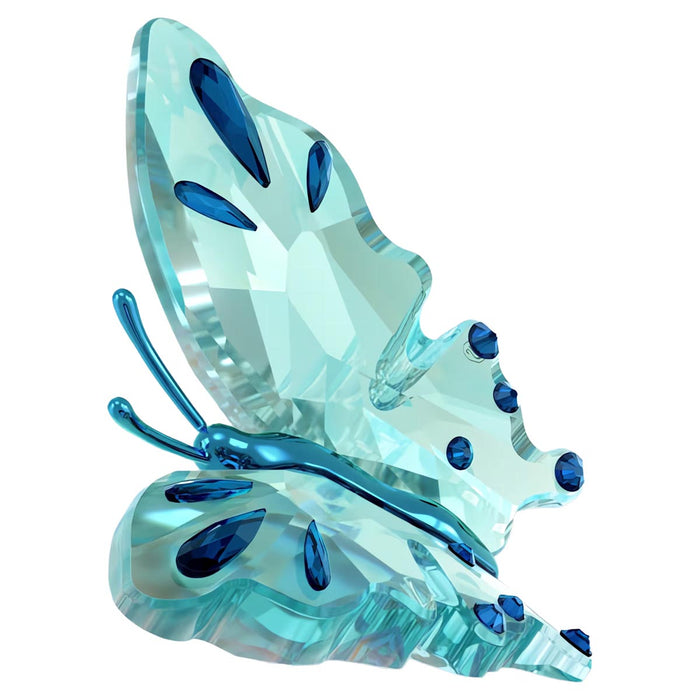 Swarovski Crystal Idyllia Turquoise Butterfly Figurine