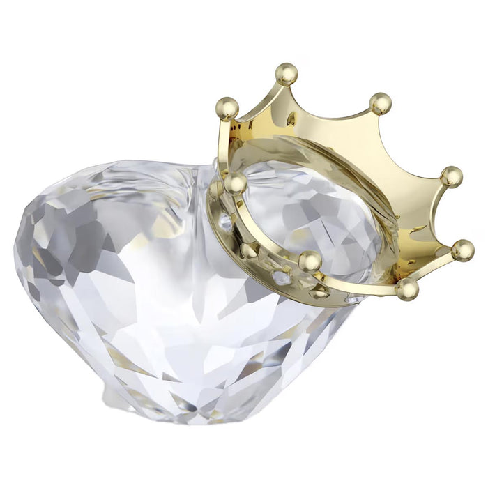 Swarovski Crystal Symbolica Heart With Crown Figurine