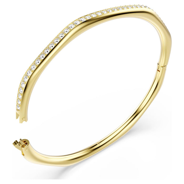 Swarovski Dextera Bangle Bracelet in Yellow Tone Plate