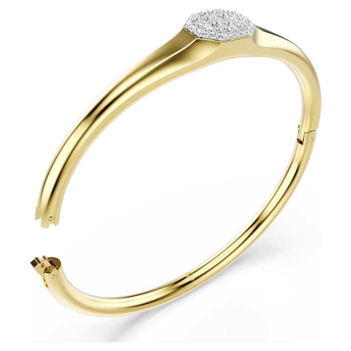 Swarovski Dextera Bangle Bracelet in Yellow Tone Plate